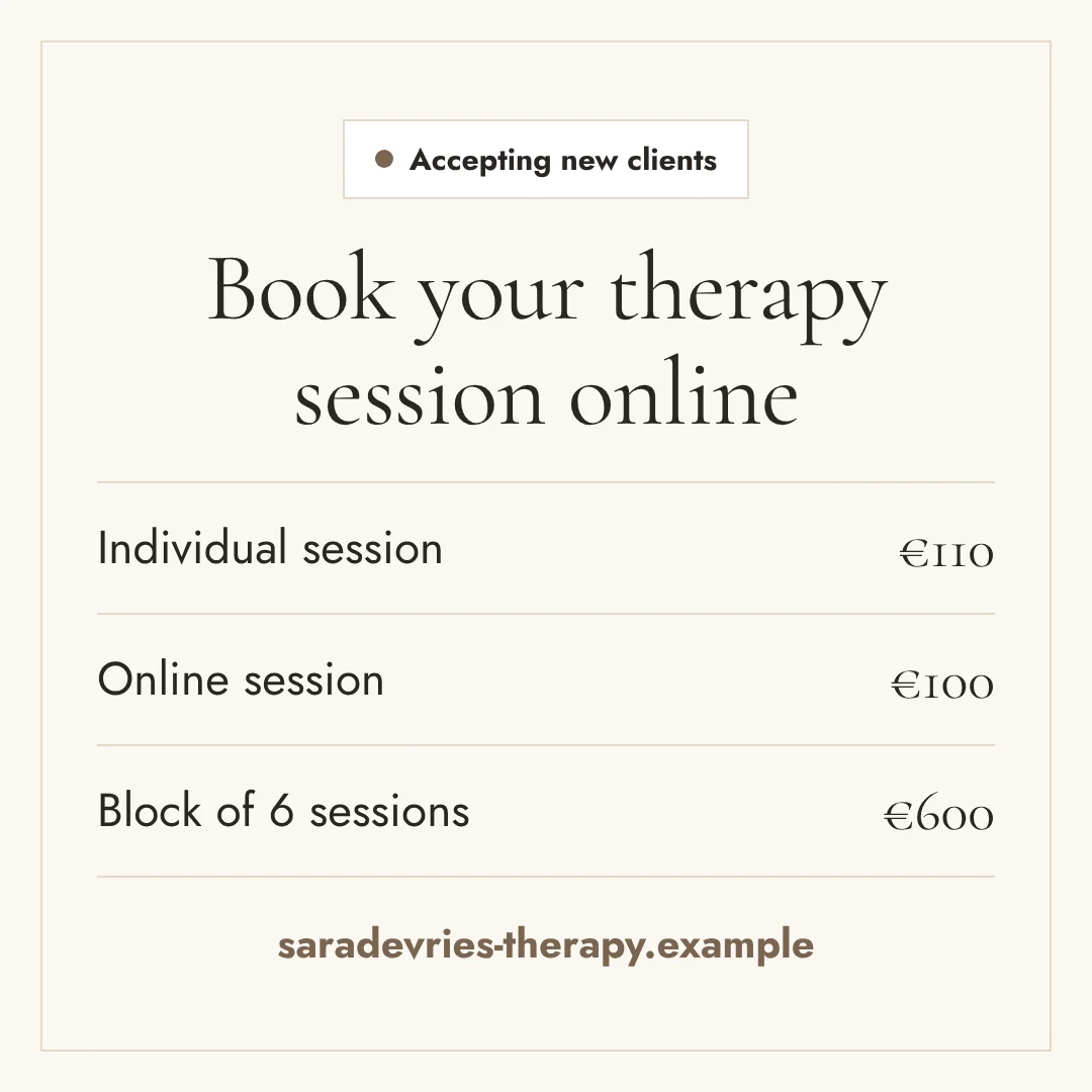 Instagram booking post