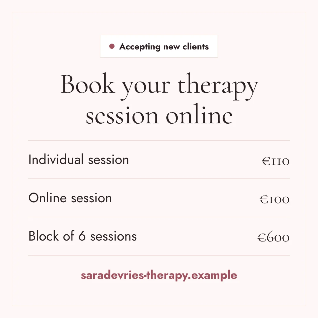 Instagram booking post