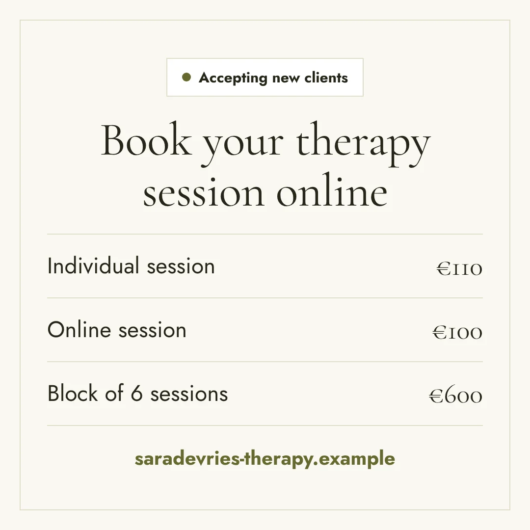 Instagram booking post